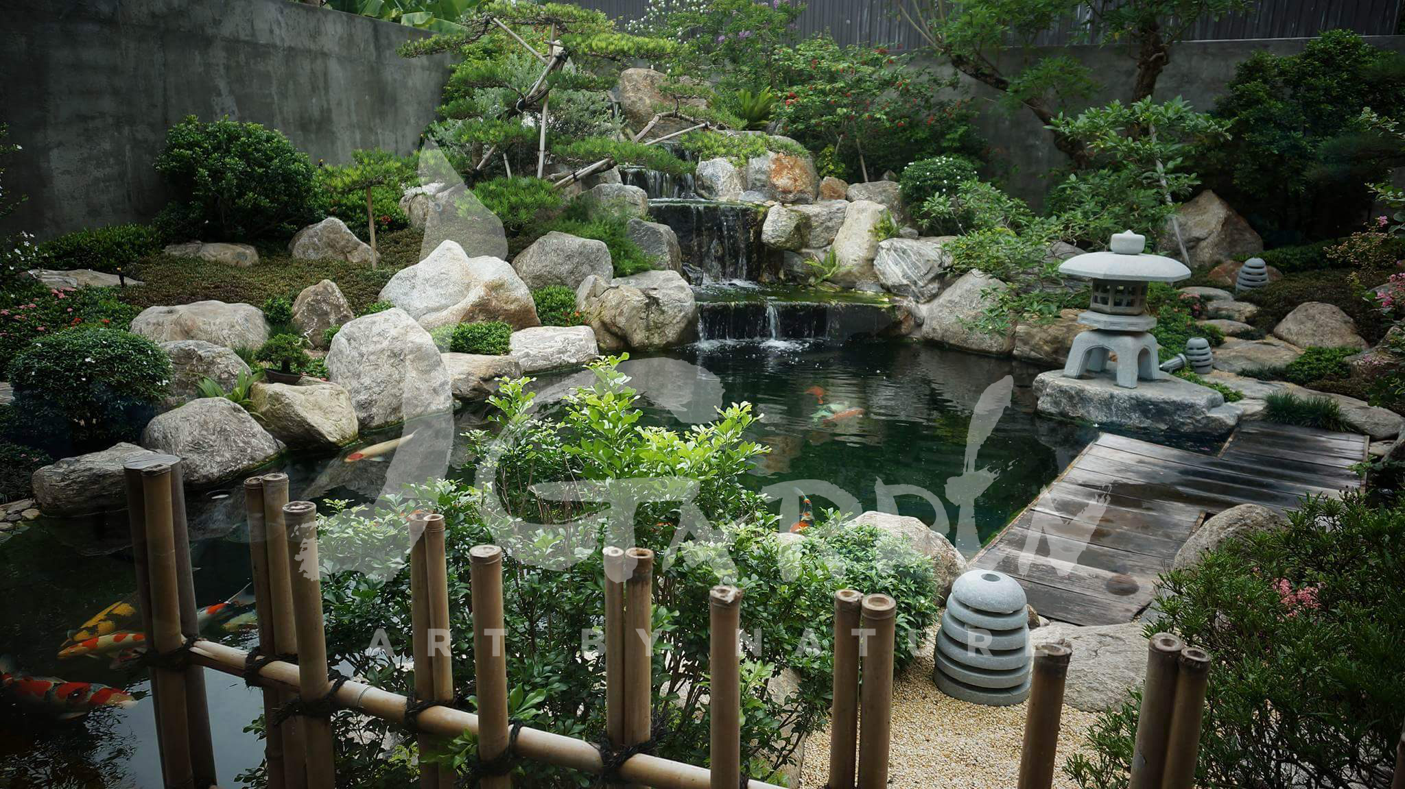 - Sân vườn Nhật Bản tại Showroom 1 của JGarden, TP. HCM, Việt Nam -